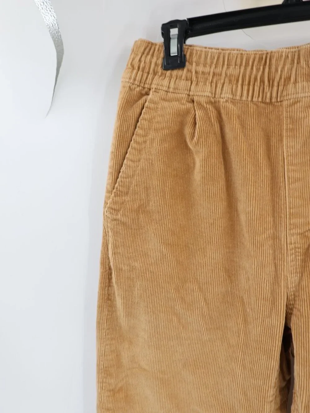 The North Face Pants Mens Medium Corduroy Cargo Elastic Waist High Rise Brown